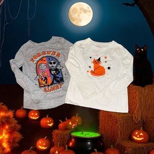 Girls Long Sleeve Halloween Shirts 6-7